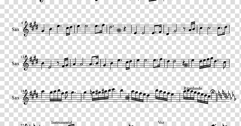 Sheet Music Clarinet Soprano saxophone, sheet music transparent background PNG clipart