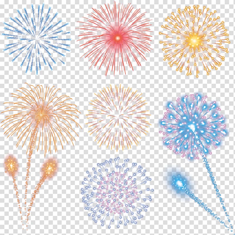 assorted-color fireworks illustration, Fireworks, Fireworks fireworks material transparent background PNG clipart