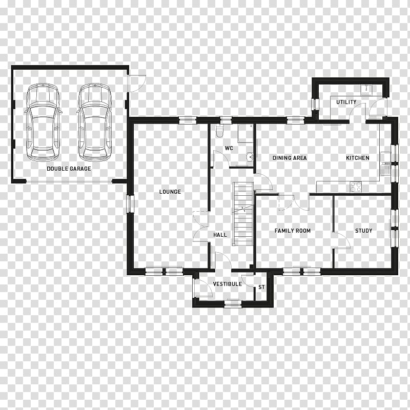 Floor plan Brand Angle, ground floor transparent background PNG clipart