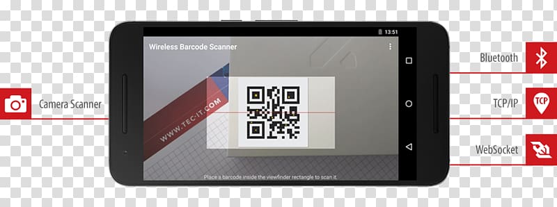 Barcode Scanners Mobile Phones scanner Android, Smart Phone Barcode Scanner transparent background PNG clipart