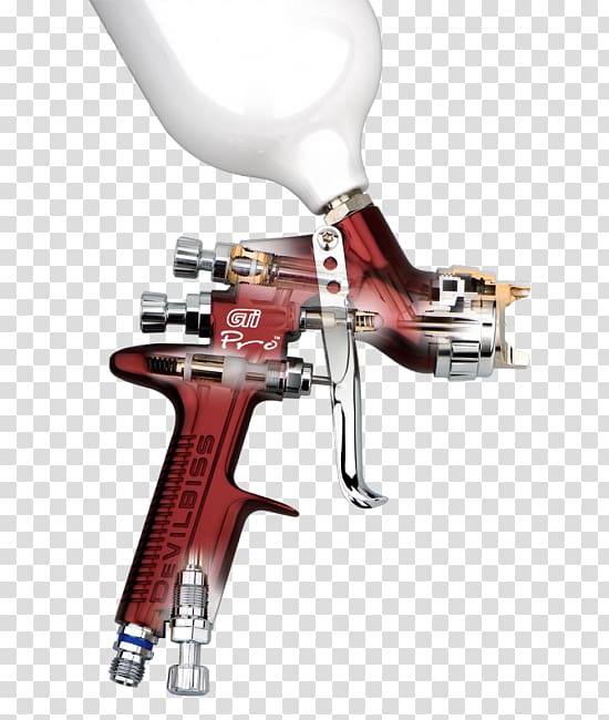 Spray painting Devilbiss GTI Millennium GTI620G DeVilbiss GTi Pro Lite Spray Gun High Volume Low Pressure, paint transparent background PNG clipart