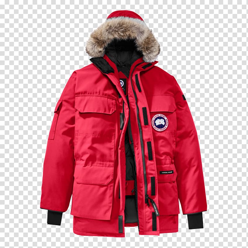 Canada Goose Parka Jacket Down feather, Canada transparent background PNG clipart