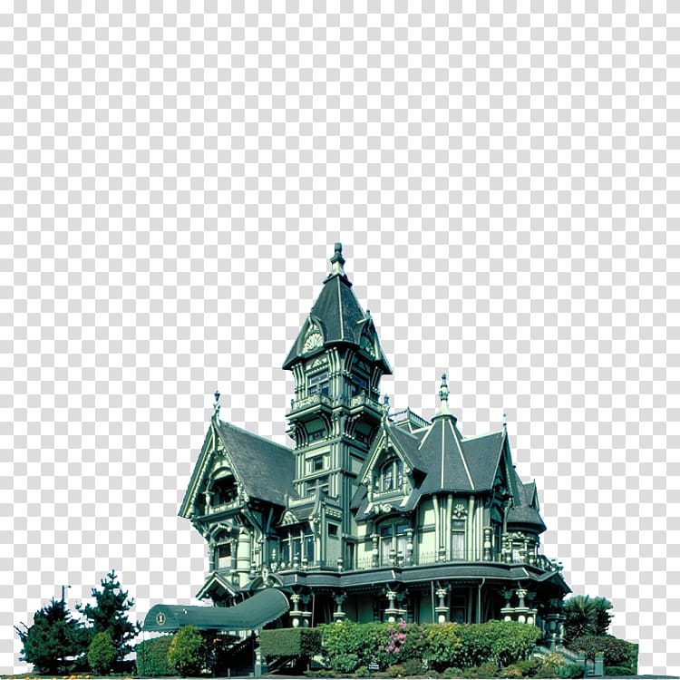 Ferndale Carson Mansion Carter House Inn Old Town Eureka American Queen Anne style, FOREIGN House Building transparent background PNG clipart