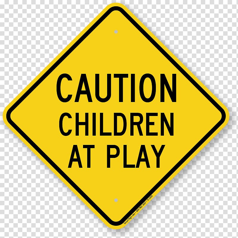 Slow Children At Play Traffic sign, child transparent background PNG clipart