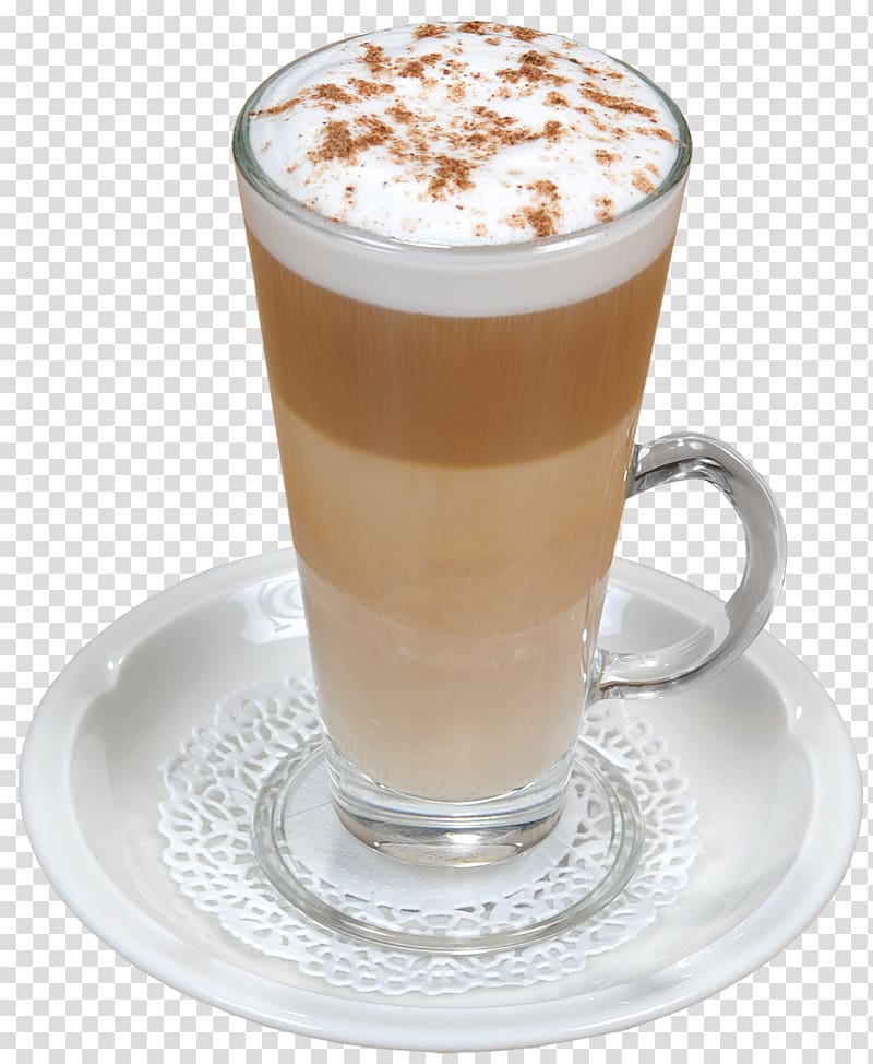 Caffè macchiato Latte macchiato Café au lait Irish coffee Cappuccino, milk transparent background PNG clipart