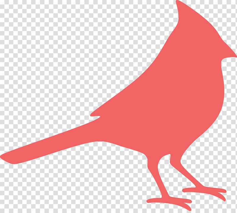 Silhouette Northern cardinal , Silhouette transparent background PNG clipart