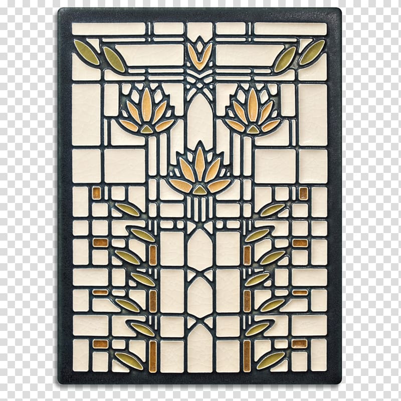Stained glass Art Nouveau Glass art Motawi Tileworks, design transparent background PNG clipart
