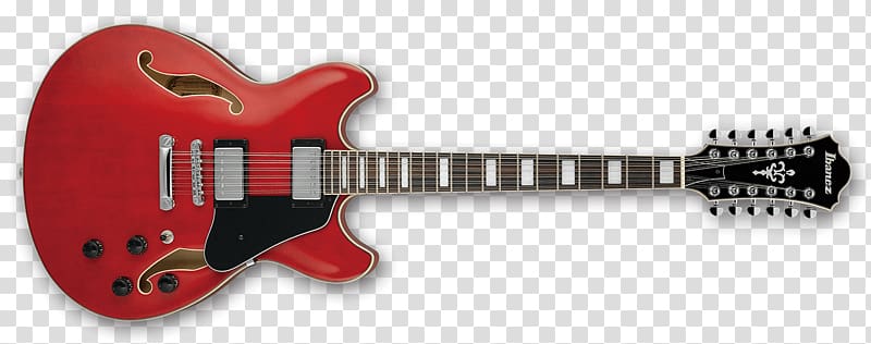 Electric guitar Gibson ES-335 Semi-acoustic guitar Gibson Brands, Inc., Twelve-string Guitar transparent background PNG clipart