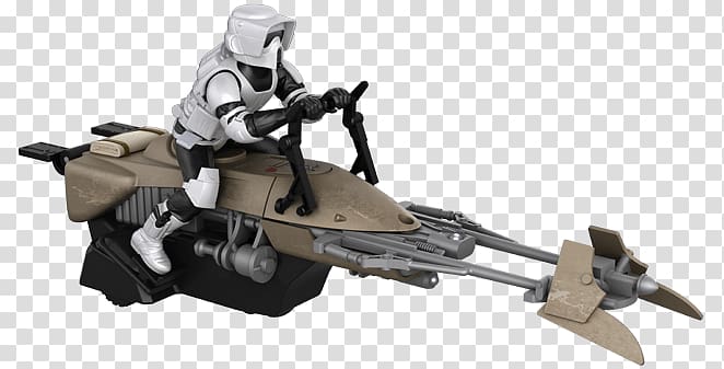 Star Wars trooper riding aircraft illustration, Air Hogs Speeder transparent background PNG clipart