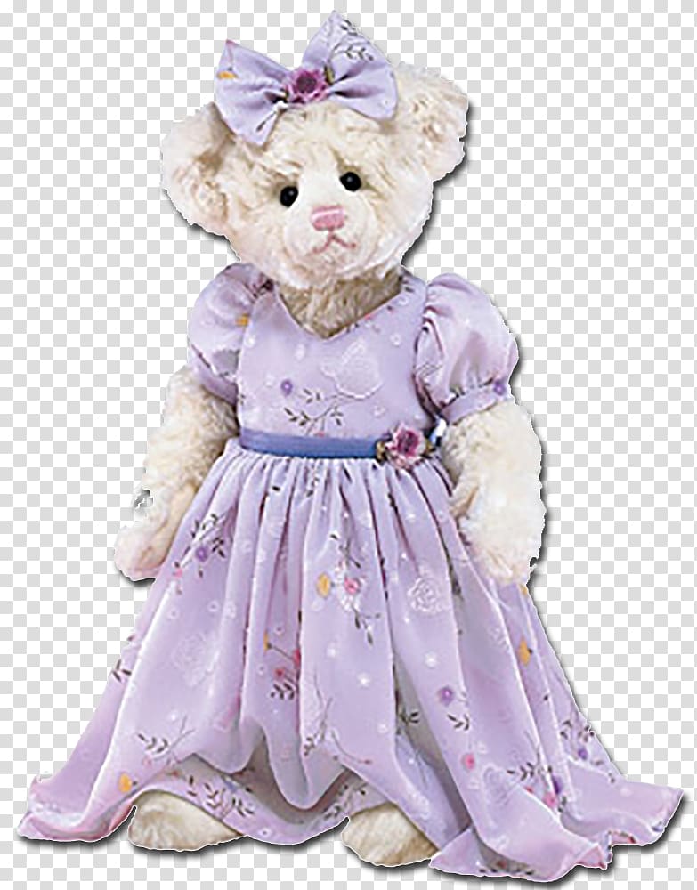 Teddy bear Stuffed Animals & Cuddly Toys Doll, lilac transparent background PNG clipart