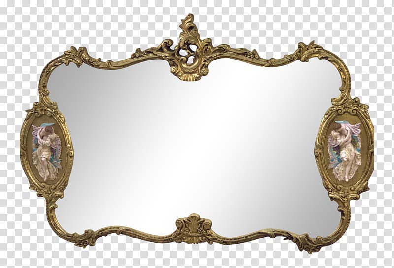 Mirror Frames Gold Gilding Baroque, baroque transparent background PNG clipart