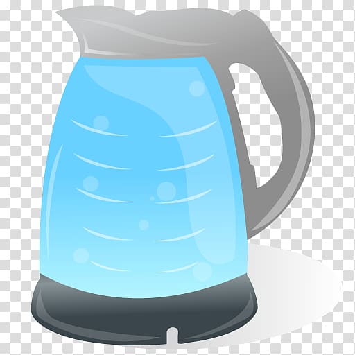 blue and gray thermal carafe, small appliance jug cup kettle, Water Boiler Electric Kettle transparent background PNG clipart