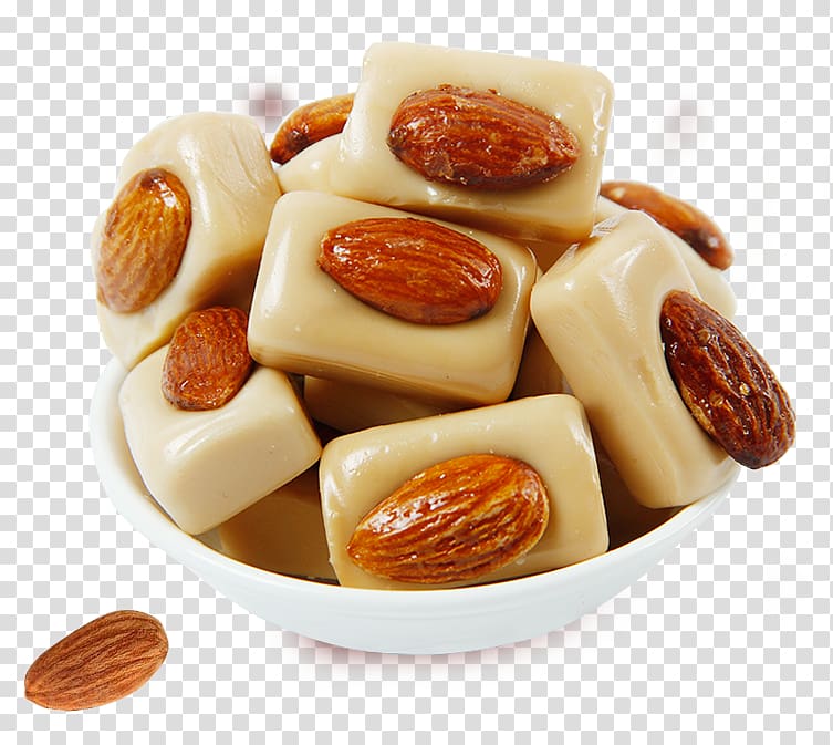 Marzipan Almond milk Dessert Candy, Almond Toffee transparent background PNG clipart