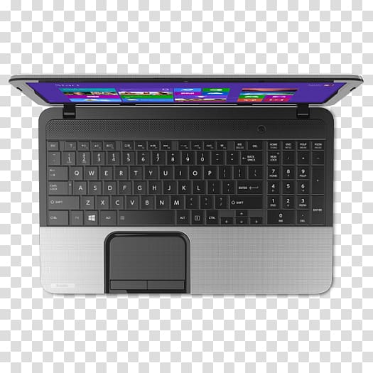 Computer keyboard Netbook Laptop Toshiba Satellite C855-17Q 15.60, Toshiba Satellite transparent background PNG clipart
