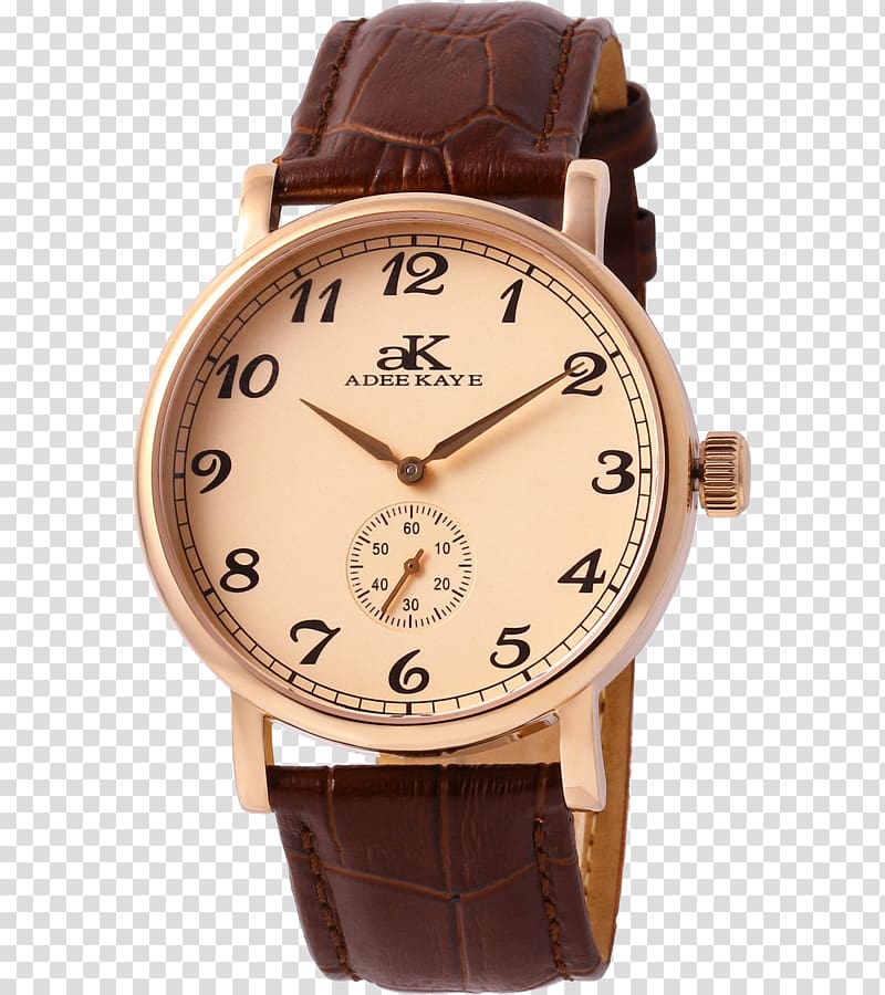 Leather Watch strap Omega SA, Mechanical Watch transparent background PNG clipart