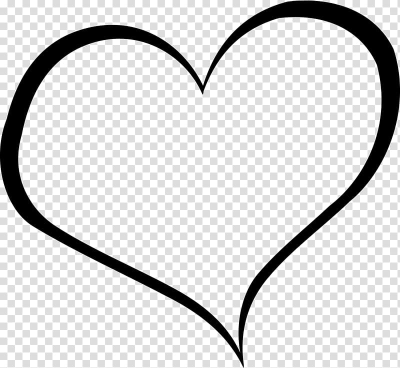 Black and white Heart , two transparent background PNG clipart