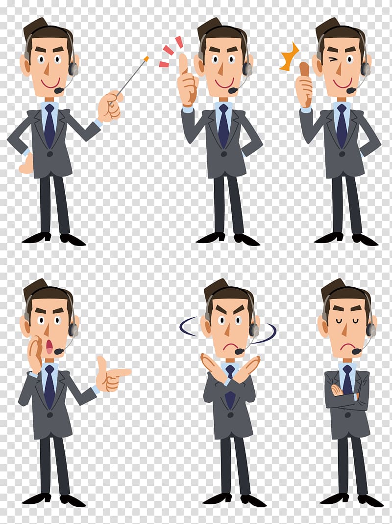 man wearing suit jacket and pants , Suit Illustration, White collar business people transparent background PNG clipart