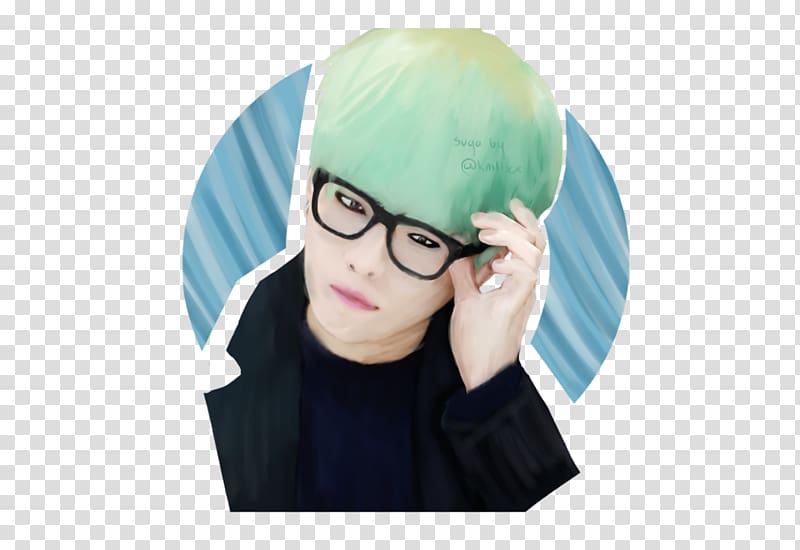 Suga Glasses Fan art Drawing BTS, glasses transparent background PNG clipart