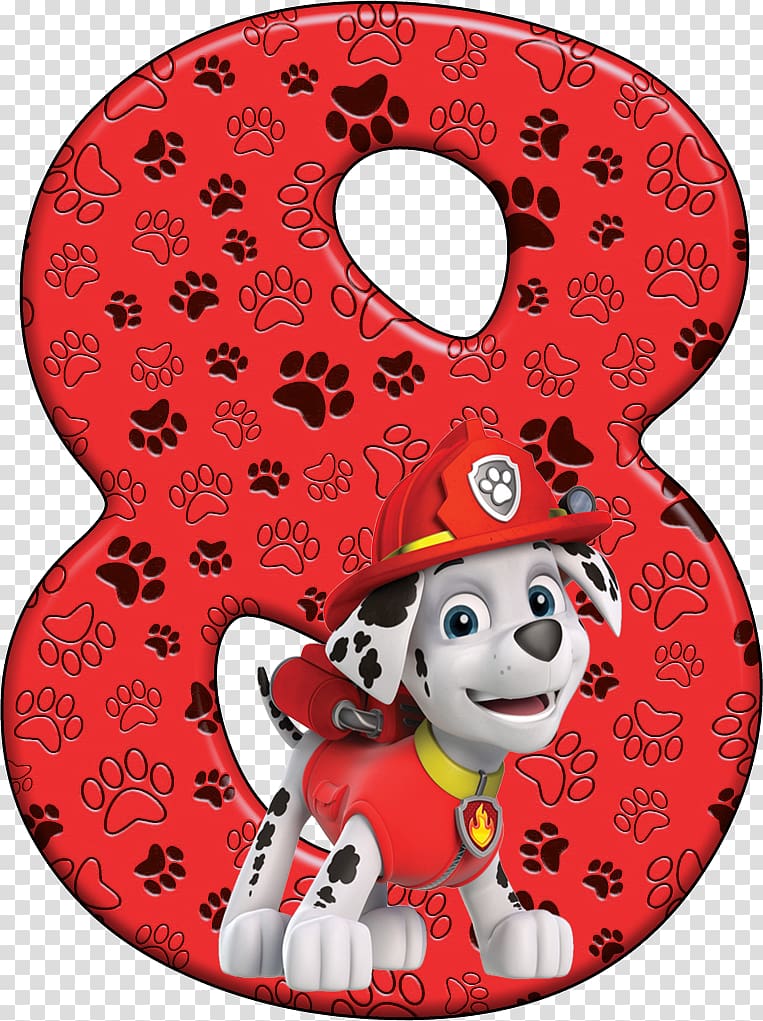 PAW Patrol Alphabet Letter Bas de casse, marshal transparent background PNG clipart