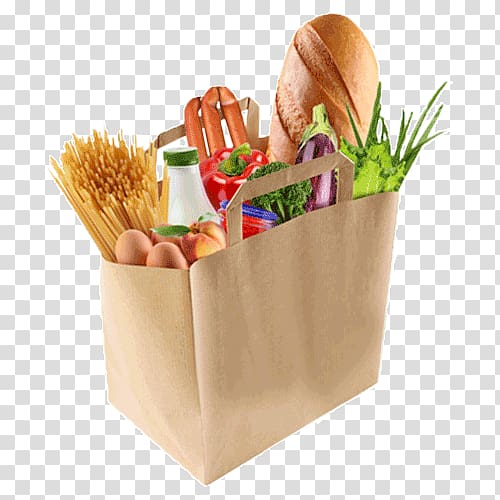 Supermarket Bag Hd Transparent, Supermarket Shopping Food Paper Bag,  Supermarket, Food, Shopping Bag PNG Image For Free Download