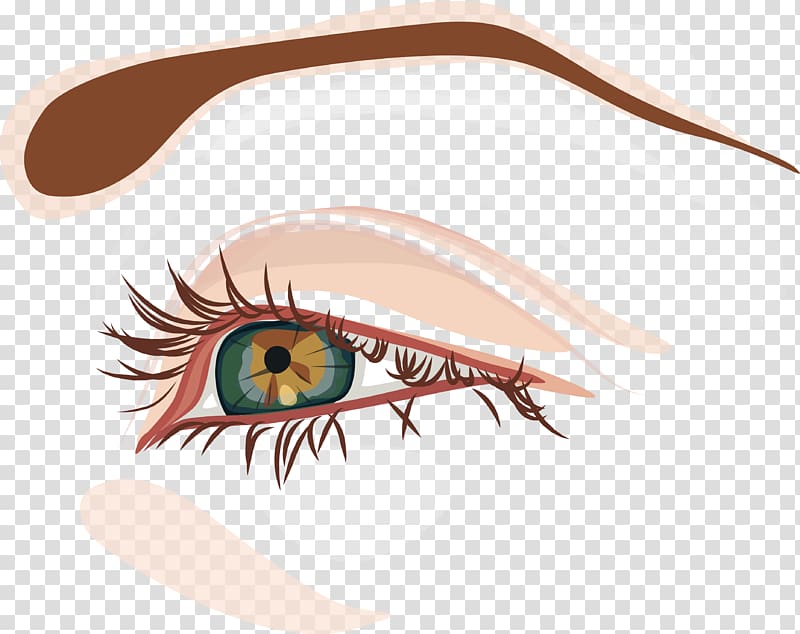 Eye , Cartoon cute big eye chart transparent background PNG clipart
