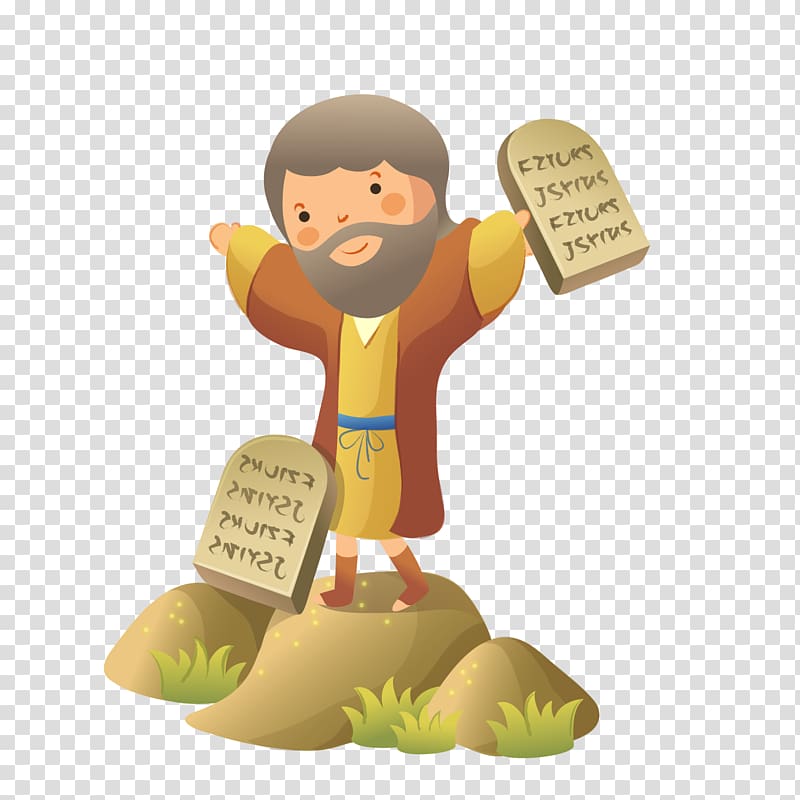 man holding stone , Ten Commandments Bible Book of Deuteronomy Thou shalt not make unto thee any graven Thou shalt not steal, Jesus revived pass by transparent background PNG clipart