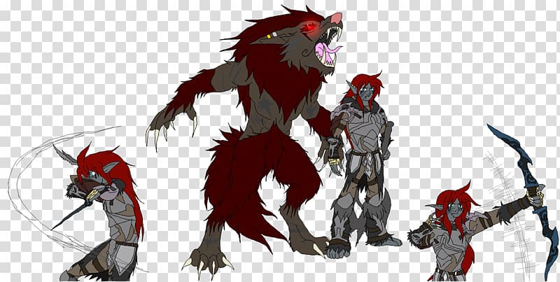 The Elder Scrolls V: Skyrim – Dragonborn Werewolf Fan art, werewolf transparent background PNG clipart