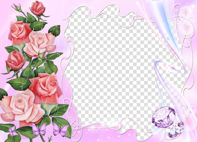 Rose Frames realism, wedding transparent background PNG clipart