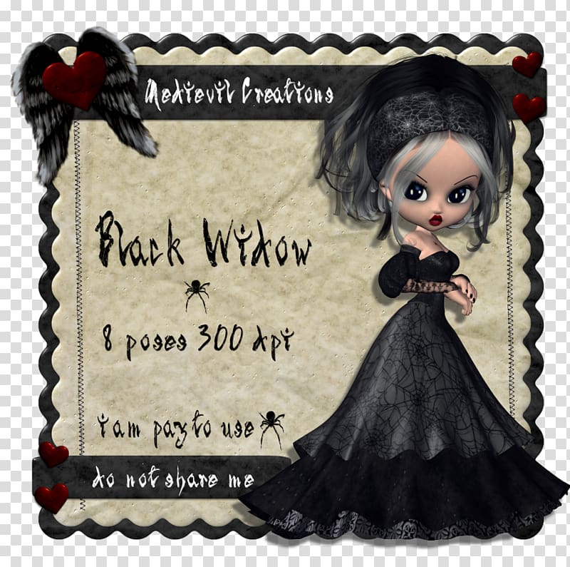 Doll, adenium black widow transparent background PNG clipart