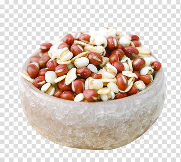 Almond meal Barley Food Adzuki bean, Red bean barley almond powder transparent background PNG clipart