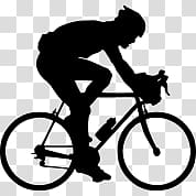 Road Cyclist Silhouette transparent background PNG clipart