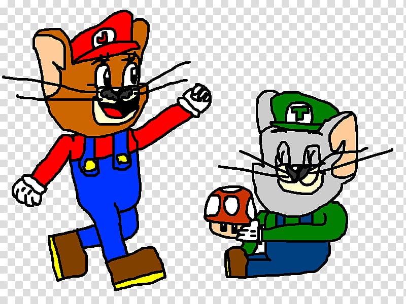 Mario Bros. Nibbles Tom Cat Jerry Mouse, mario bros transparent background PNG clipart