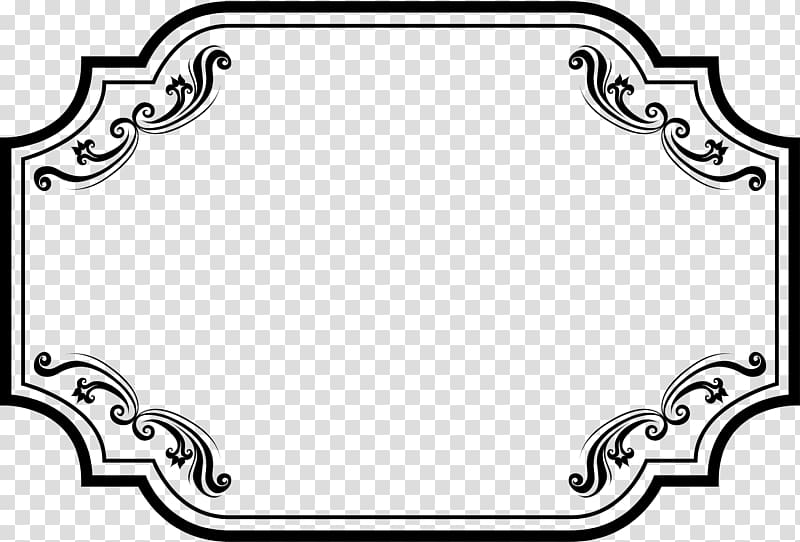 frame Scalable Graphics Ornament, Chinese Retro Black Frame transparent background PNG clipart