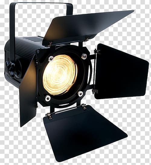 black spotlight, Stage lighting Fresnel lantern Light-emitting diode, stage light transparent background PNG clipart