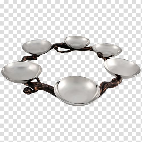 Clothing Accessories Tableware Passover Seder plate, silver transparent background PNG clipart