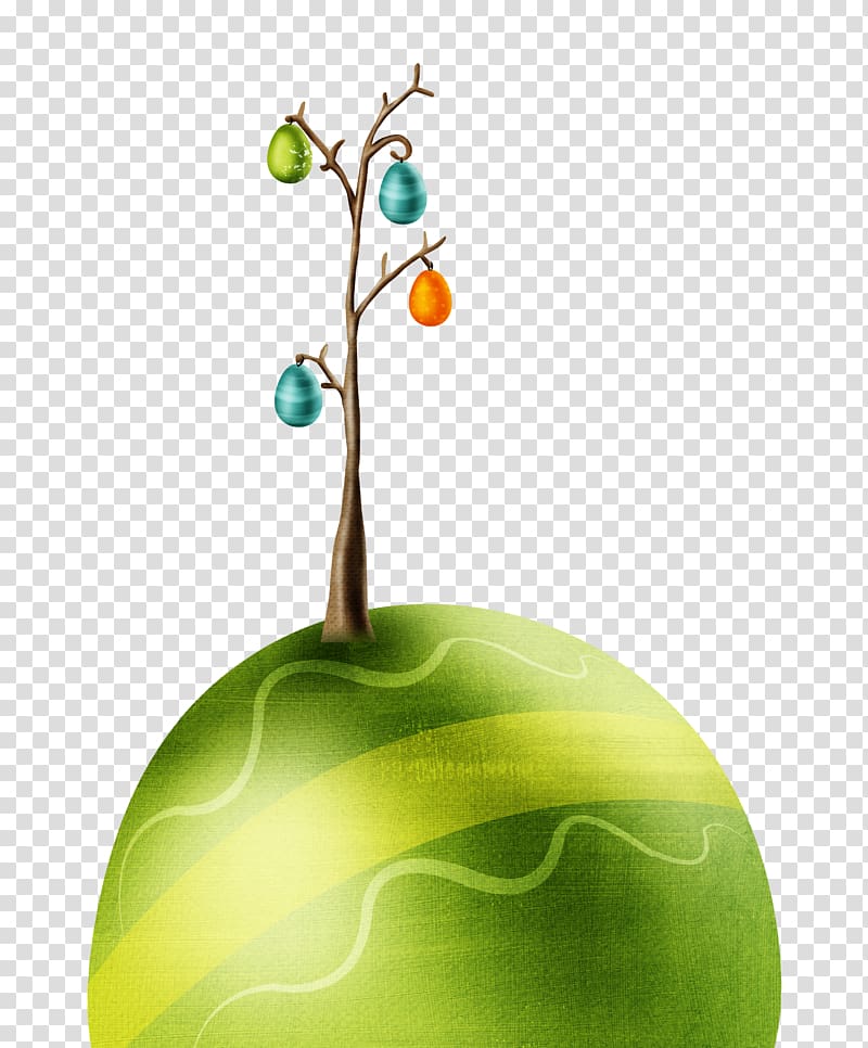 Easter egg , Eggs on the tree transparent background PNG clipart