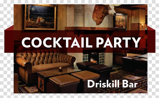 The Driskill Bar Boutique hotel Accommodation Luxury Hotel, cocktail party transparent background PNG clipart