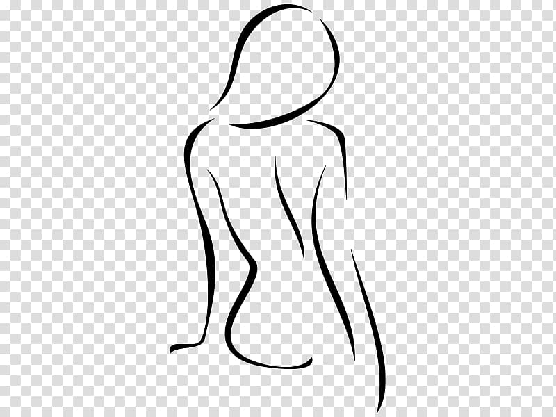 Woman Drawing Silhouette Sketch , woman transparent background PNG clipart