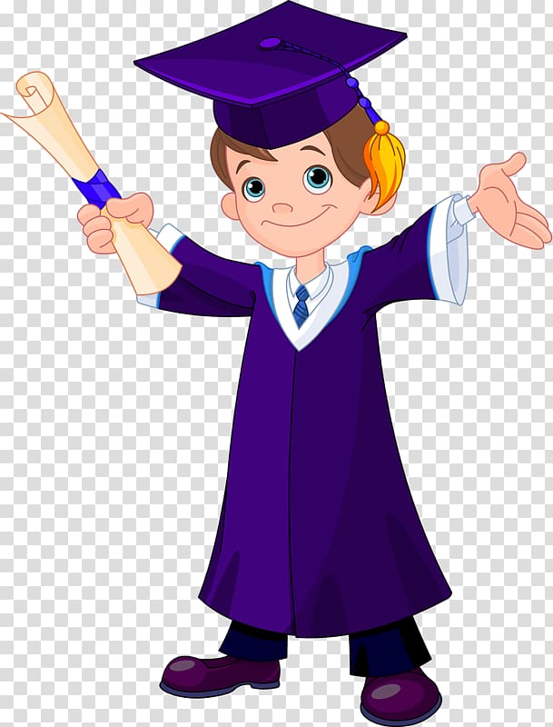 boy wearing mortar board and academic dress , Graduation ceremony Drawing , Graduated transparent background PNG clipart