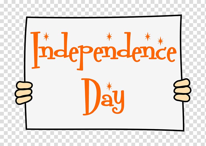 Independence Day in banner with hands., others transparent background PNG clipart