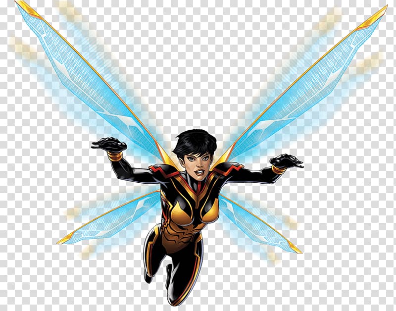 Wasp Hope Pym Black Widow Hank Pym Carol Danvers, wasp transparent background PNG clipart