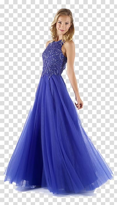 Wedding dress Clothing Evening gown Prom, blue evening gown transparent background PNG clipart