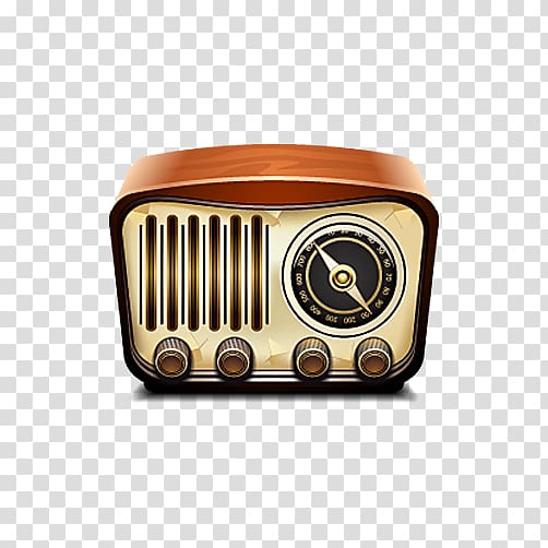 cartoon old radio