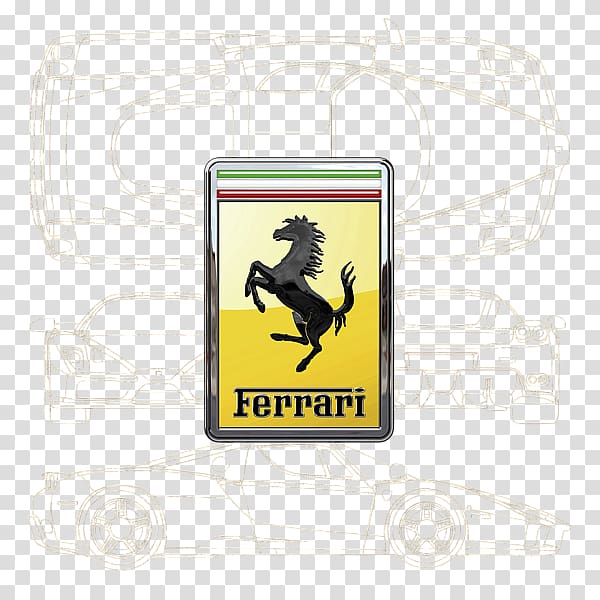 Ferrari Brand n de marca Logo, blueprint transparent background PNG clipart