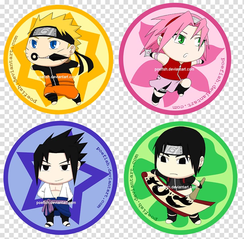 Pin Badges Cartoon Character Fiction Font, Naruto Button transparent background PNG clipart
