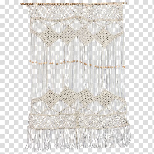 Macramé House Lace Douchegordijn Wall, house transparent background PNG clipart