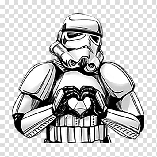 Anakin Skywalker Stormtrooper Sticker Star Wars Telegram, stormtrooper transparent background PNG clipart