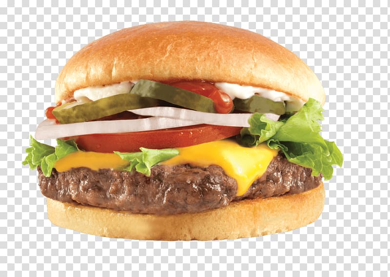Hamburger Chicken sandwich Cheeseburger Wendy\'s Patty, Burger transparent background PNG clipart