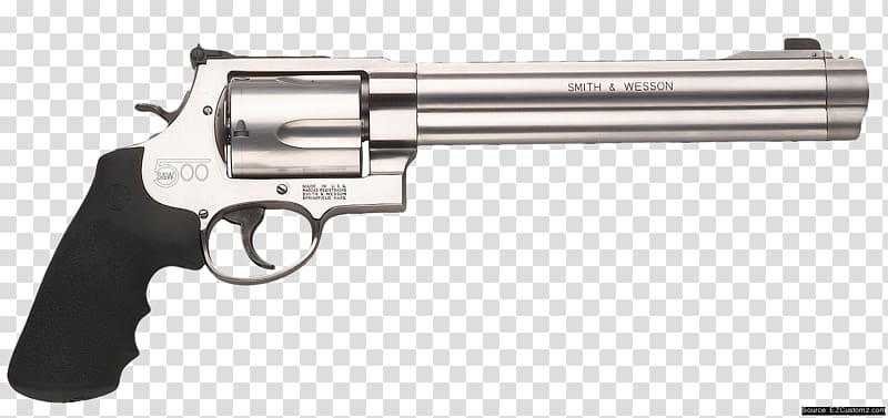 .500 S&W Magnum Smith & Wesson Model 500 Revolver Cartuccia magnum, pistol transparent background PNG clipart