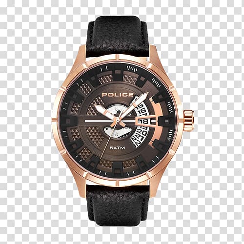 Watch Fossil Group Chronograph Bulova Jewellery, Police Men\'s quartz watch big dial transparent background PNG clipart